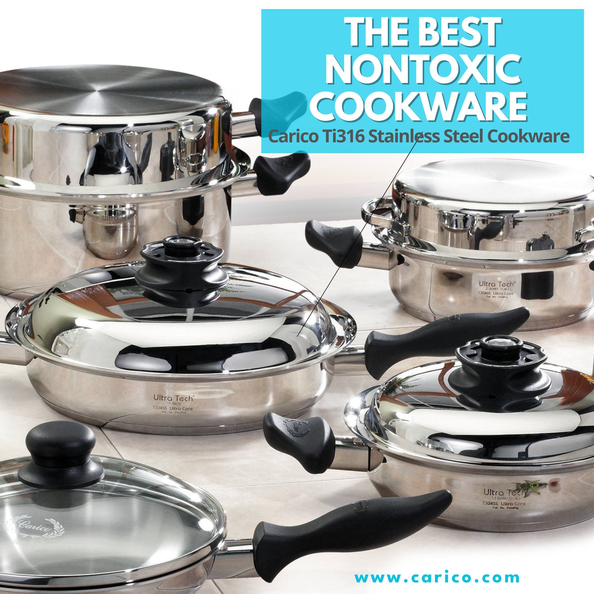 Premium stainless steel cookware in a modern kitchen