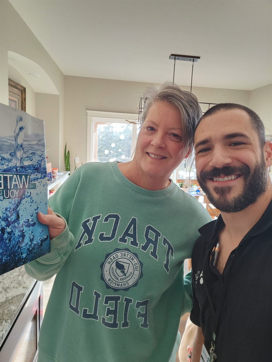 Pure Home Wellness no-pressure home water visit with local customer