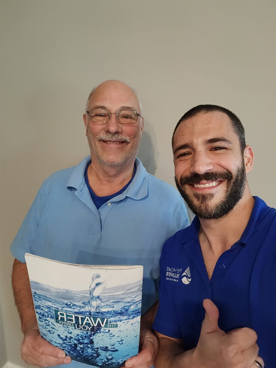 Pure Home Wellness water test visit with local family