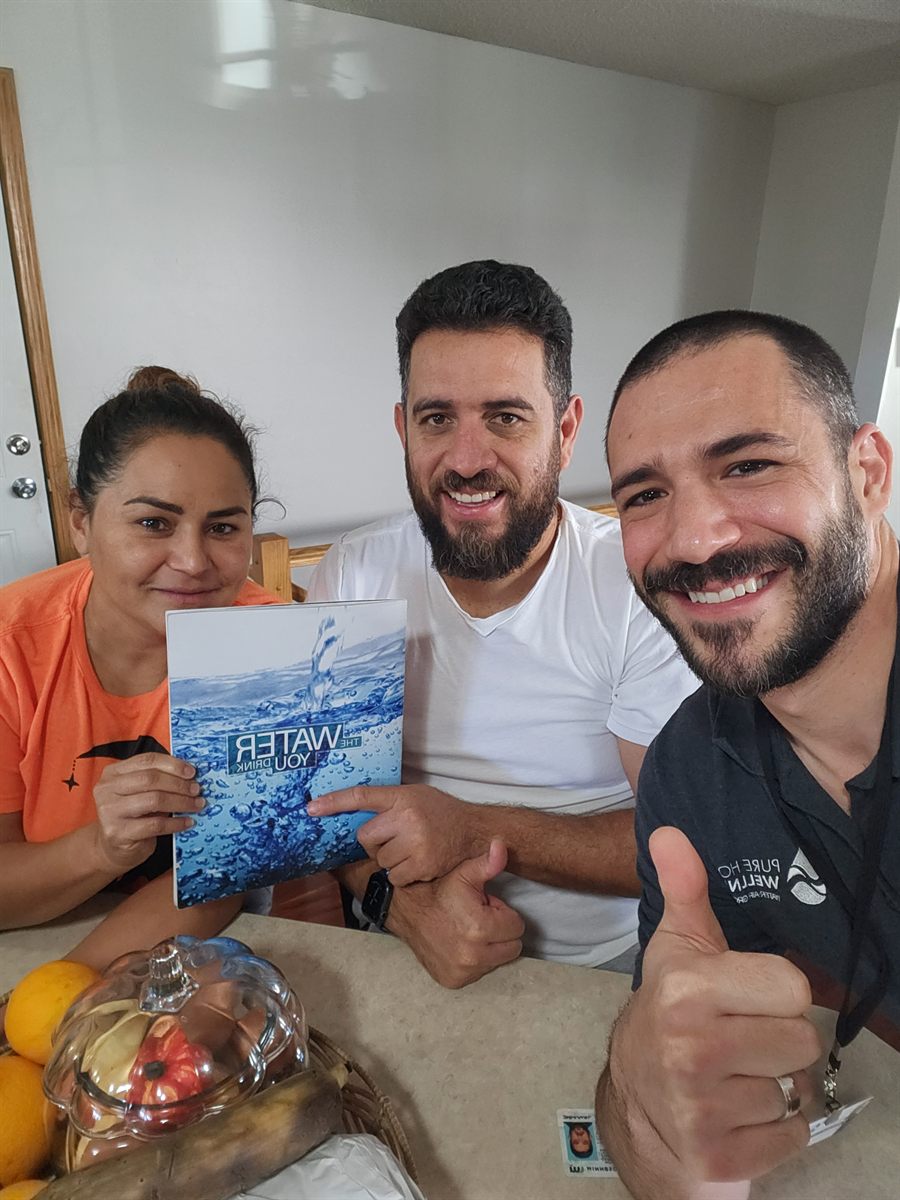 Pure Home Wellness customer visit photo shared with permission
