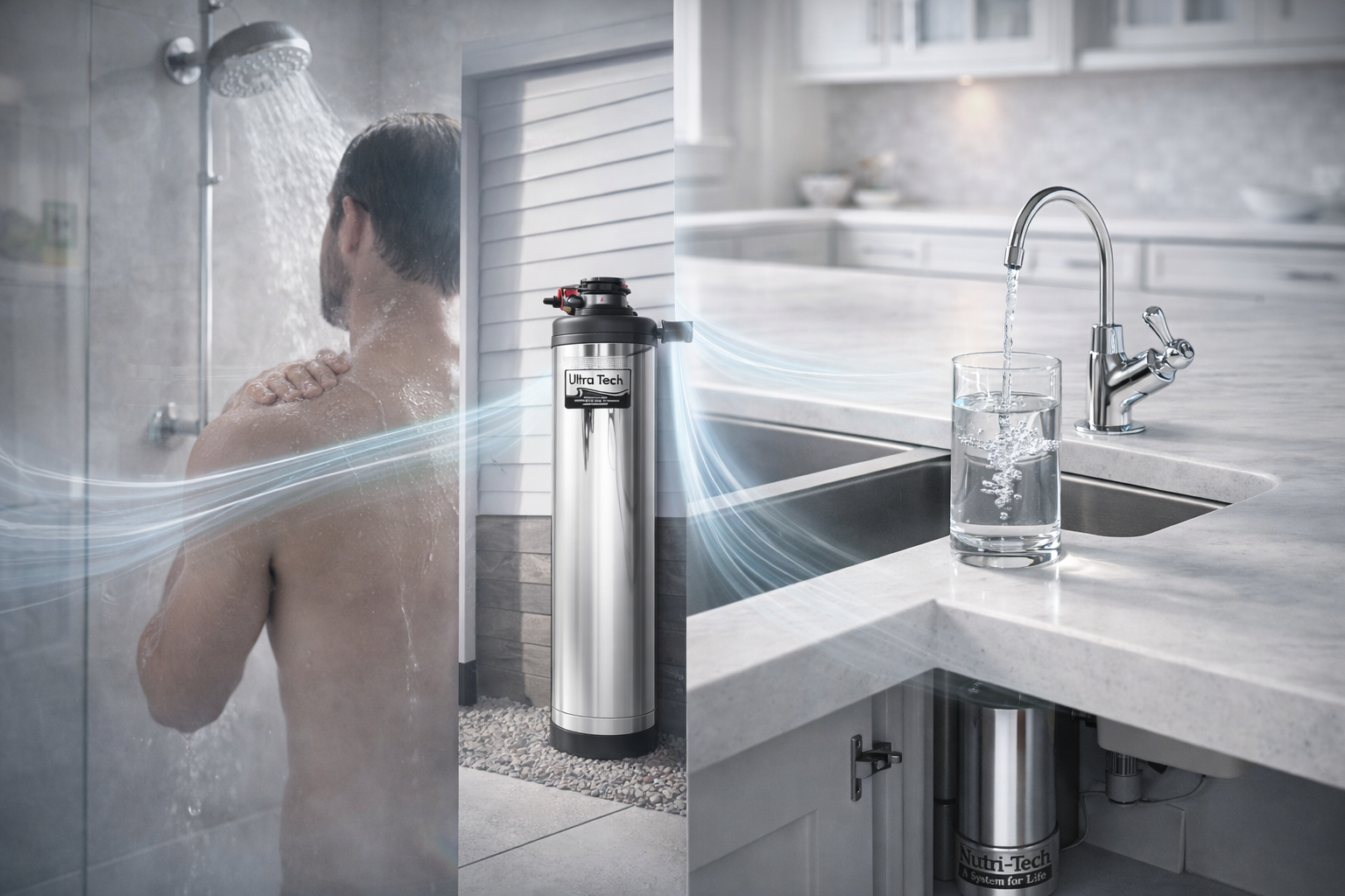 Combined whole-home and drinking water filtration plan