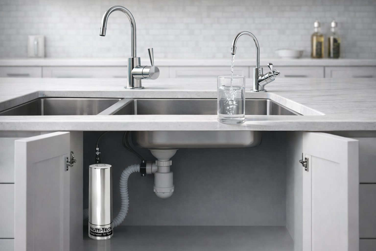 Point-of-use drinking water filtration system