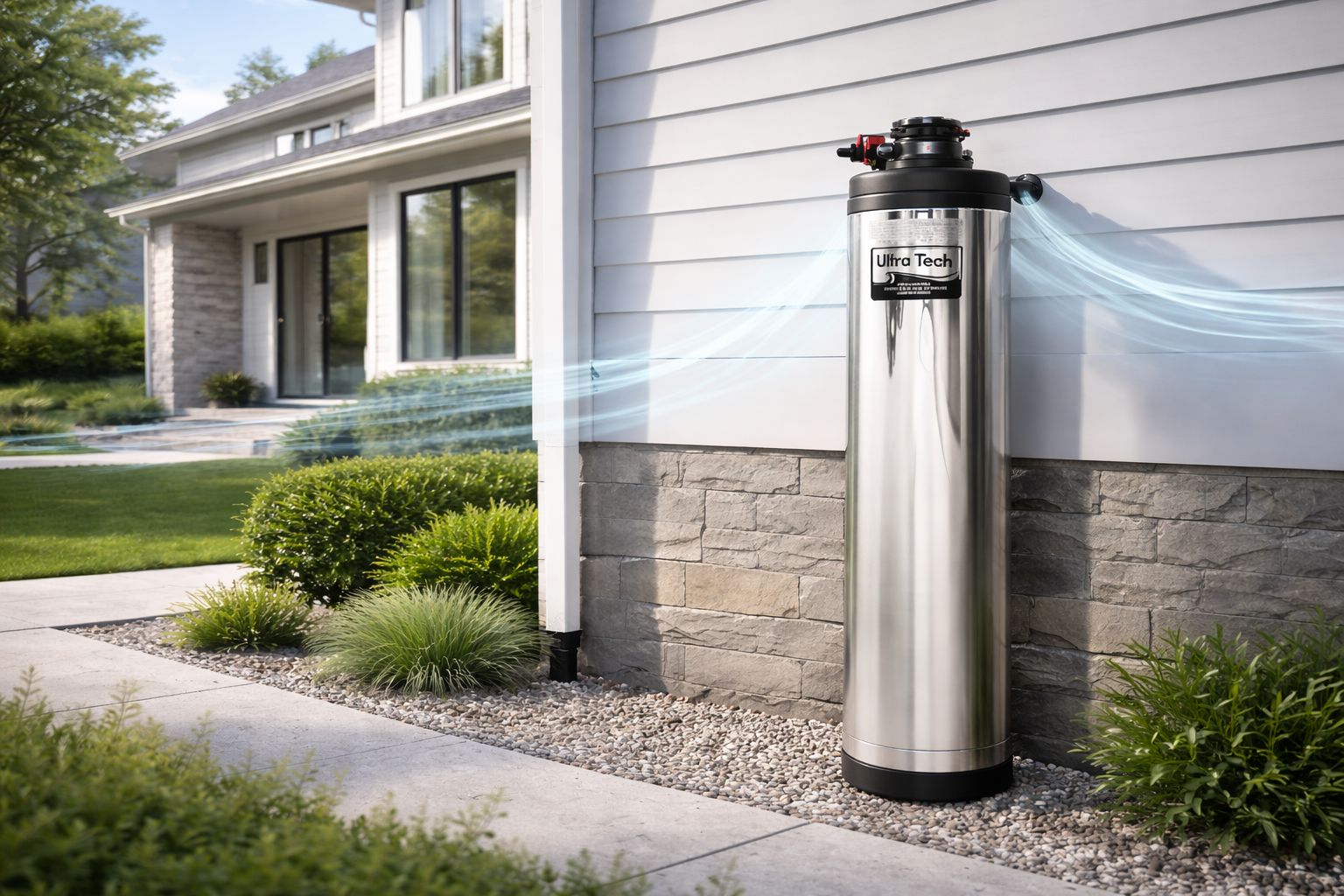 Whole-house water filtration system